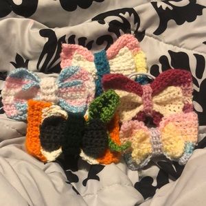 Crochet hair bows!